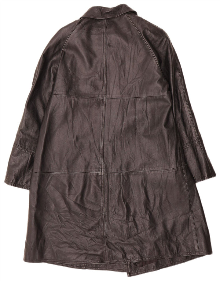 Palton din piele vintage pentru femei IT 42 Medium Black