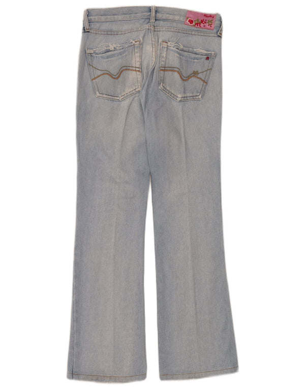 Replay Womens Flared Jeans W25 L30 Blue Cotton