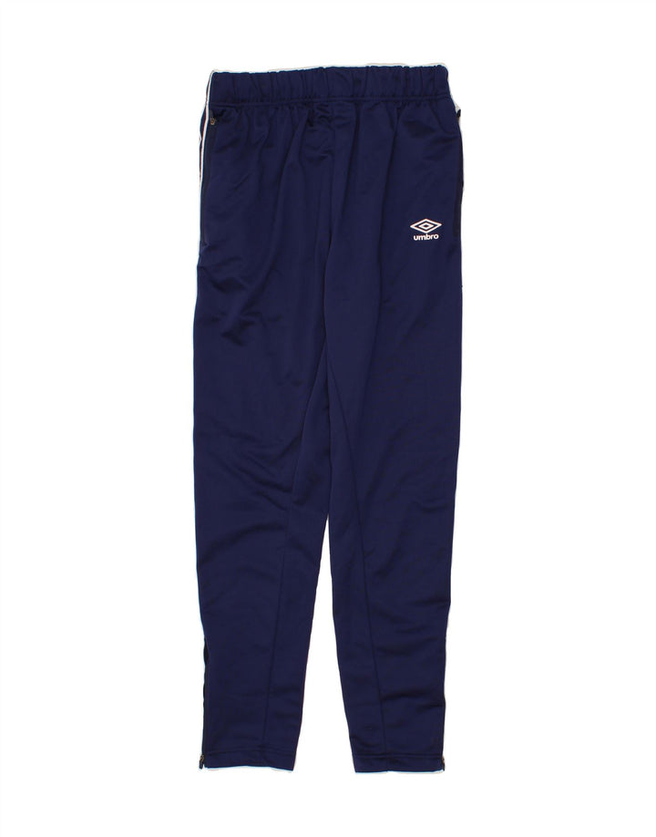 UMBRO Mens Graphic Tracksuit Trousers Medium  Navy Blue Polyester Vintage Umbro and Second-Hand Umbro from Messina Hembry 