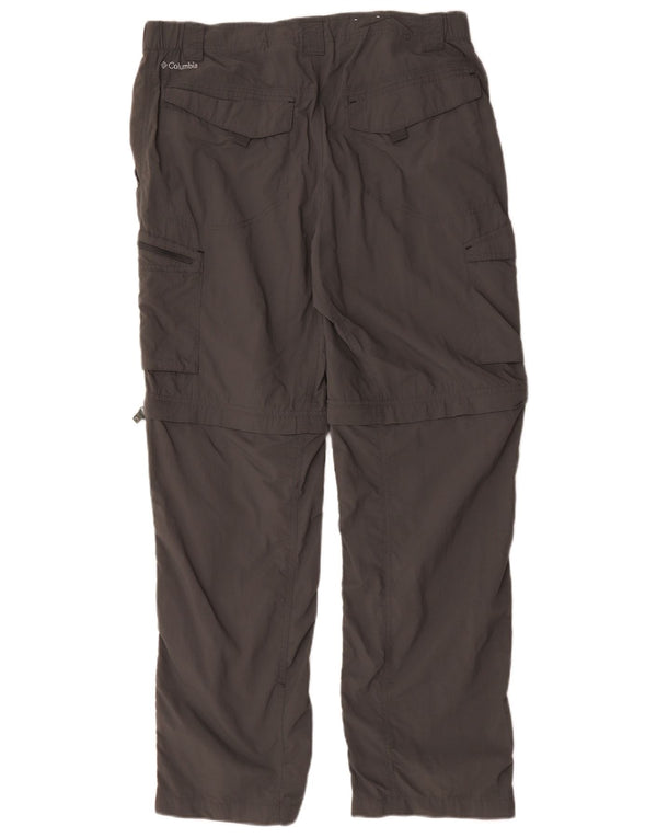 Pantaloni cargo Columbia Omni-Shade pentru drumeții, W34 L30, nailon gri