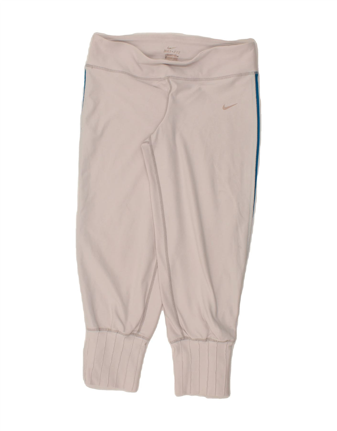 NIKE Womens Dri Fit Capri Leggings UK 12 Medium Grey Vintage Nike and Second-Hand Nike from Messina Hembry 