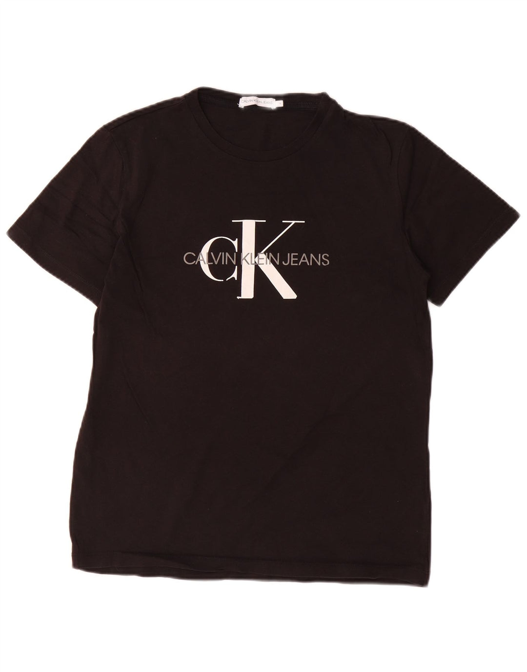 Tricou grafic Calvin Klein Jeans pentru baieti Top 15-16 ani negru
