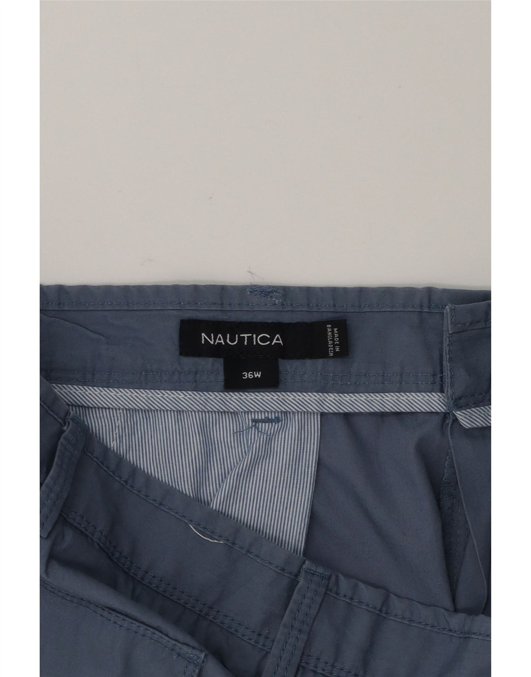 NAUTICA Mens Chino Shorts W36 Large  Blue Cotton Vintage Nautica and Second-Hand Nautica from Messina Hembry 