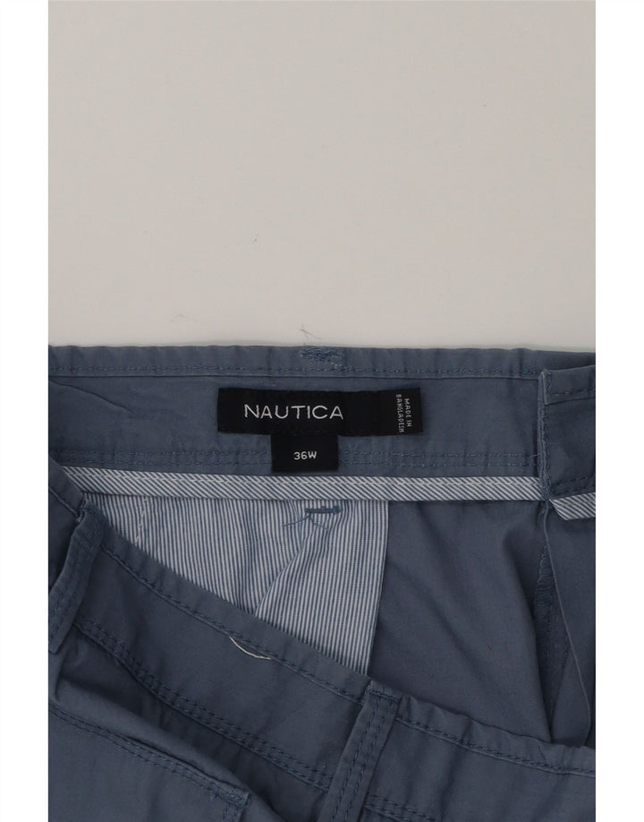 NAUTICA Mens Chino Shorts W36 Large  Blue Cotton Vintage Nautica and Second-Hand Nautica from Messina Hembry 