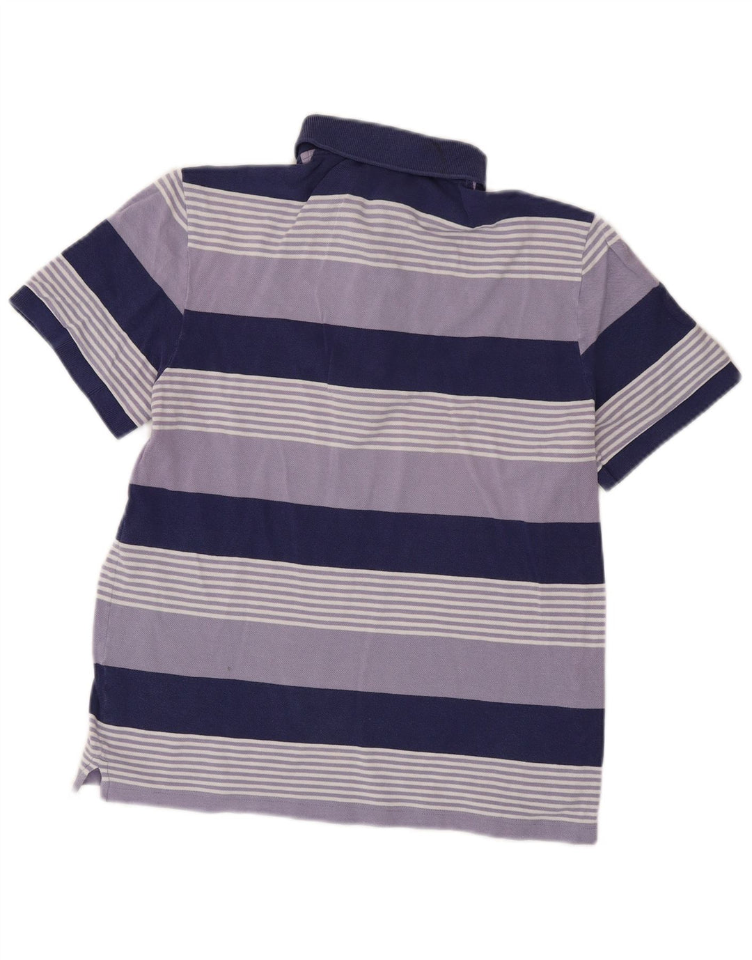 Tricou polo Lacoste pentru bărbați, mărimea 4, violet mediu, în dungi