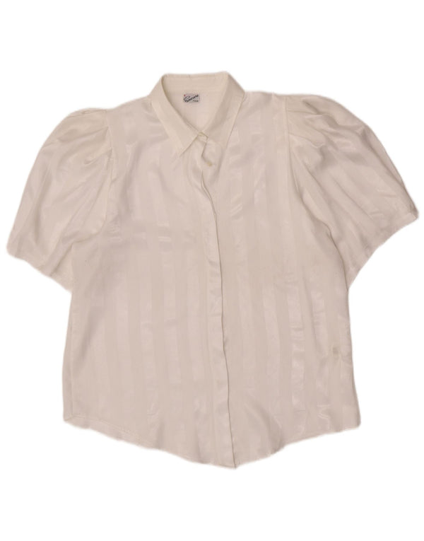 Bluză cămașă transparentă pentru femei Primavera Firenze UK 16 mare cu dungi albe