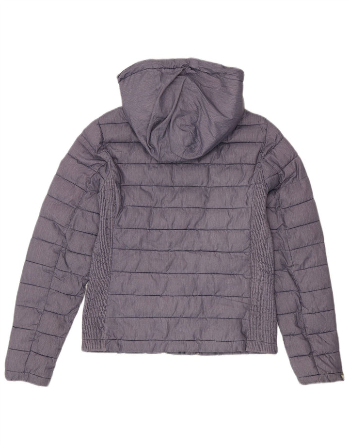 SUPERDRY Jachetă căptușită cu glugă pentru femei UK 12 Medium Bleumarin Poliester