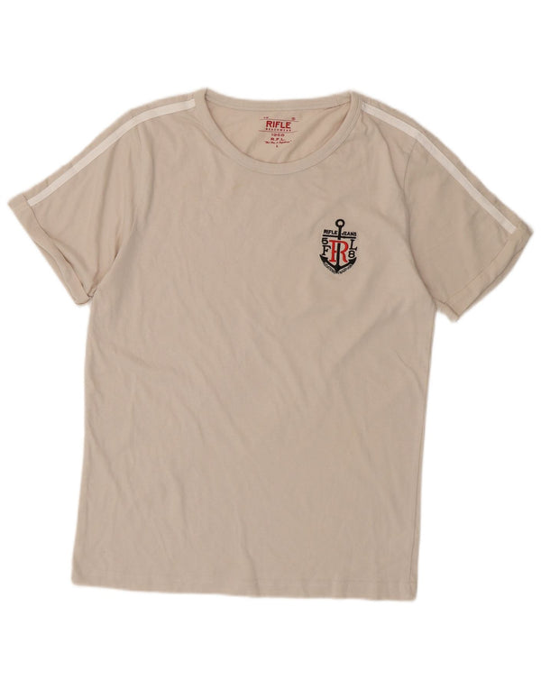 RIFLE Tricou pentru femei Top UK 14 Mare Bumbac alb