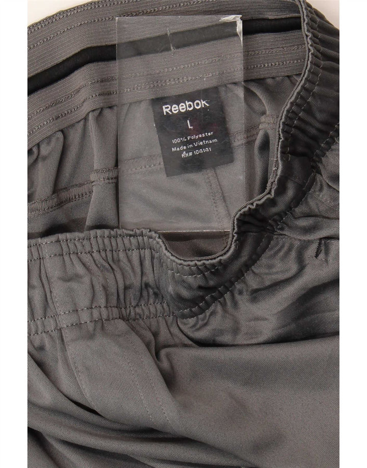 Pantaloni de trening Reebok pentru femei UK 14, mare, gri, poliester