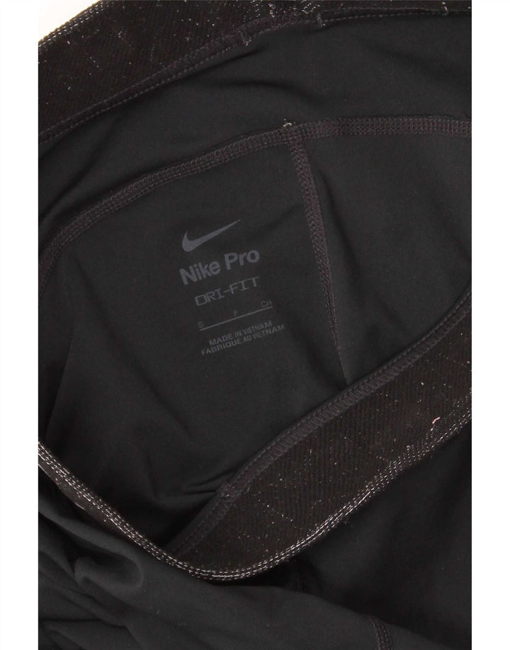 Leggings Capri Graphic Nike pentru femei UK 8 Small Black