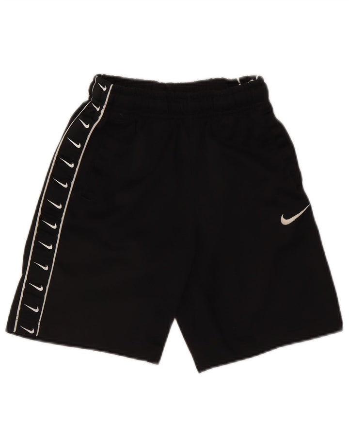 Pantaloni scurți sport grafic Nike pentru băieți 10-11 ani poliester negru mediu