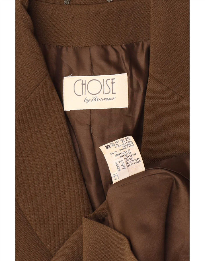 Jachetă pentru femei Choise by Danwear, cu 2 nasturi, din poliester kaki, UK 10