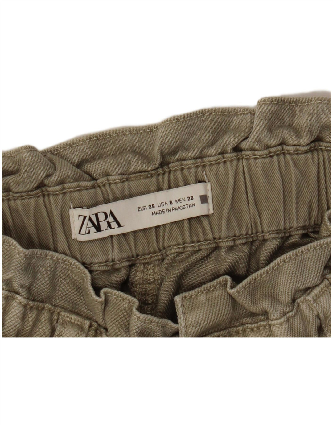 Blugi conici pentru femei Zara EU 38 Mici L28 L25 Bej
