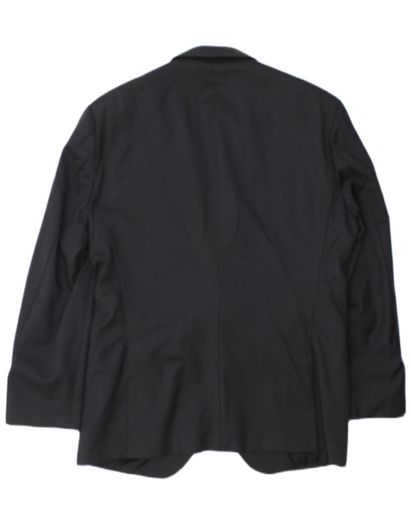 Jachetă pentru bărbați Hugo Boss, croită cu 2 nasturi, EU 52 XL, gri cu dungi