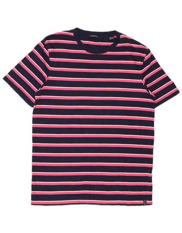 Tricou pentru bărbați Scotch & Soda Top Mediu Bleumarin în dungi