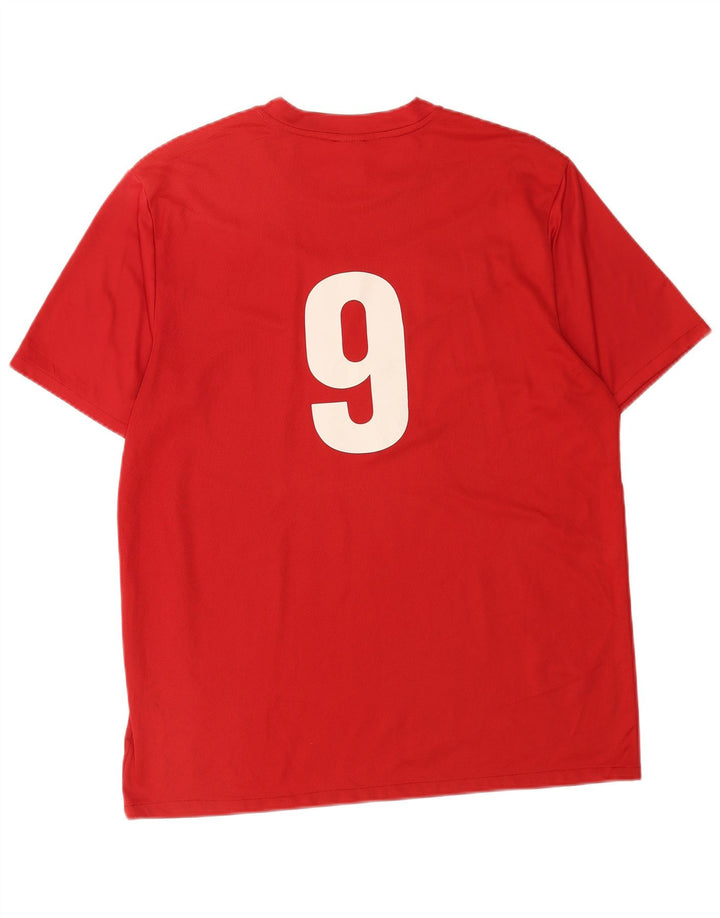 Tricou grafic Nike Dri Fit pentru bărbați Top XL Poliester color bloc roșu