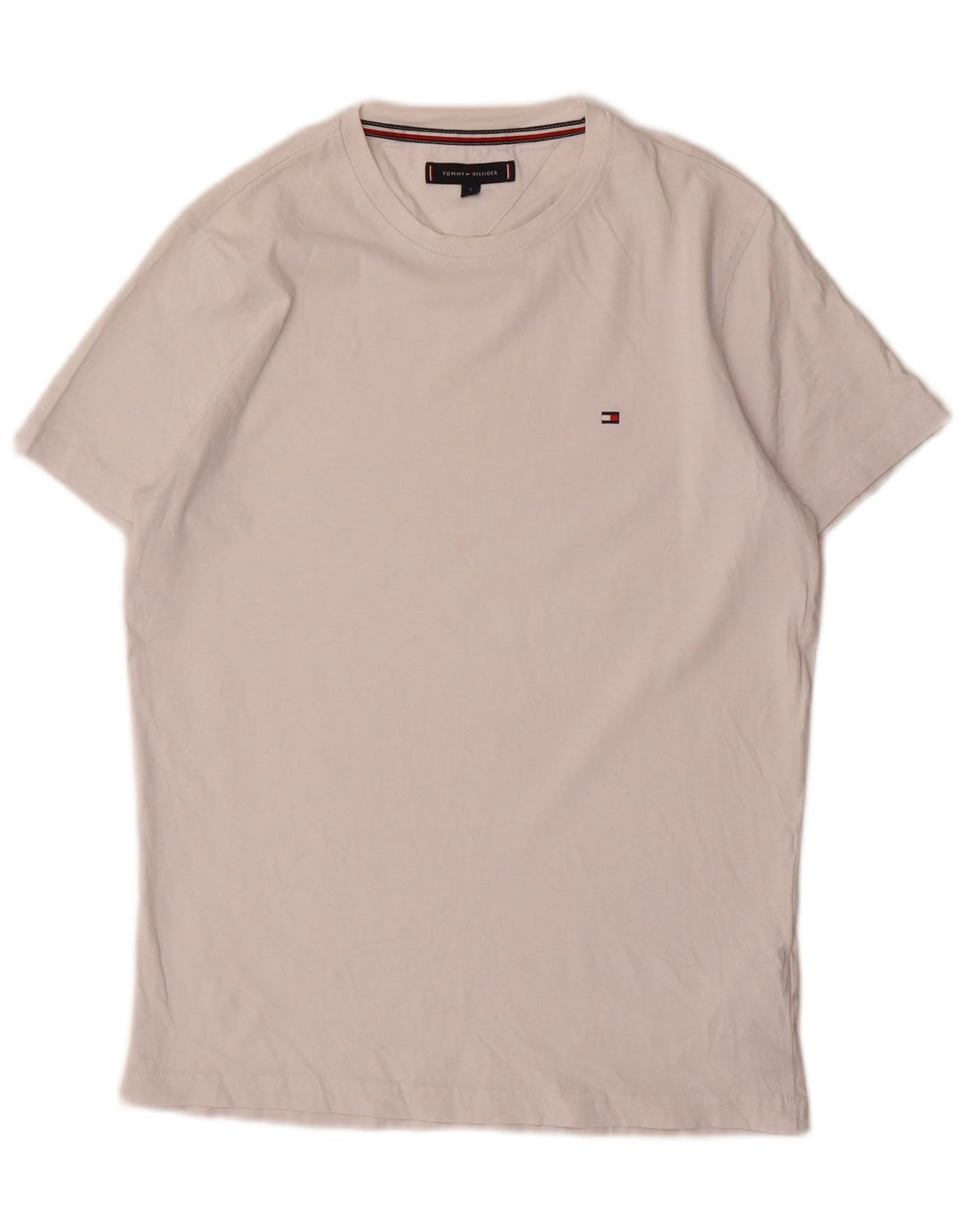 Tricou pentru bărbați Tommy Hilfiger Top mic, alb, bumbac