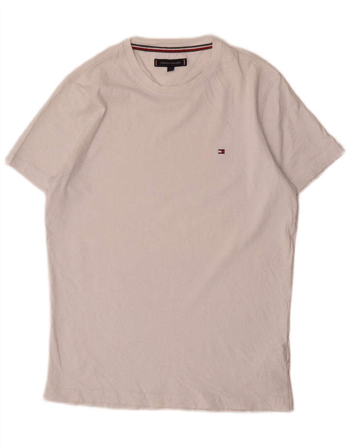 Tricou pentru bărbați Tommy Hilfiger Top mic, alb, bumbac