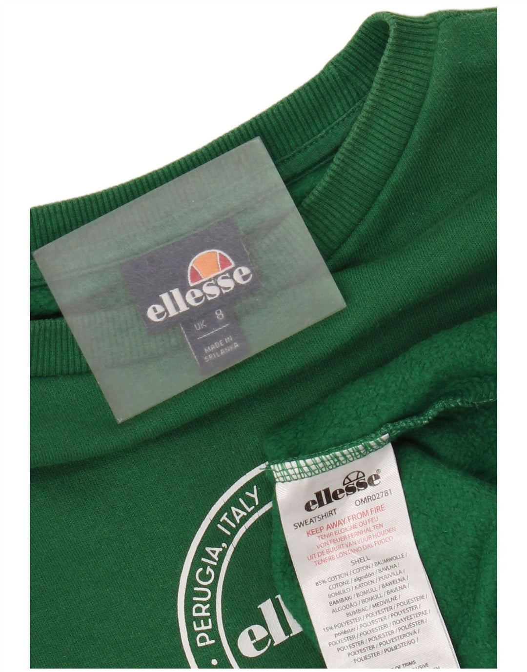 Pulover supradimensionat cu grafic pentru femei Ellesse UK 8 Small Green