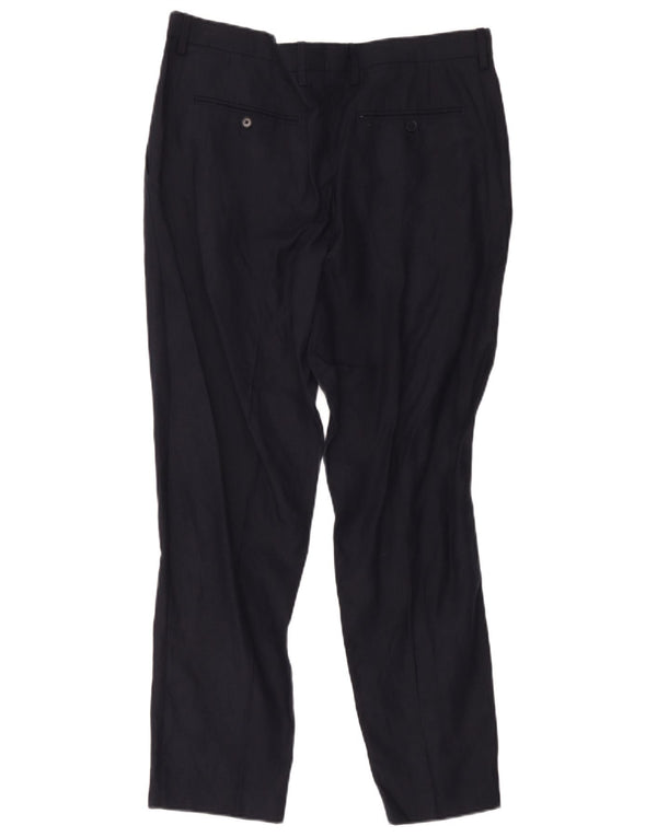 Pantaloni chino drepți pentru bărbați Zara EU 44 Mari L34 L28 Bleumarin In
