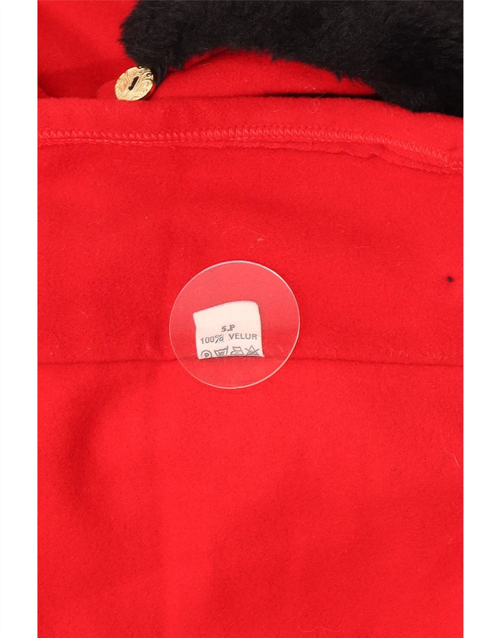 Manta Poncho Vintage pentru Dama Marime Unia Rosie