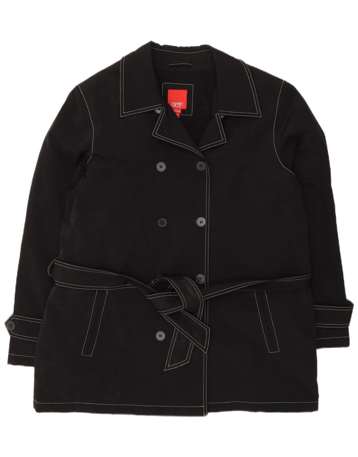 Palton Sherpa pentru femei Esprit UK 18 XL Poliester negru