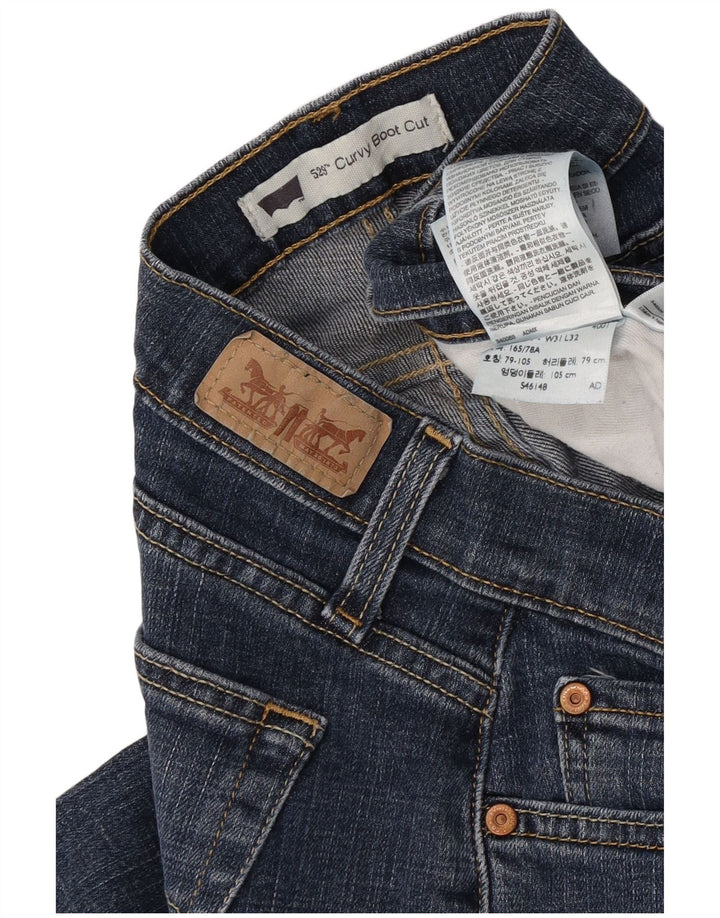 Blugi Levi's 529 Curvy Bootcut W31 L32 Bumbac albastru