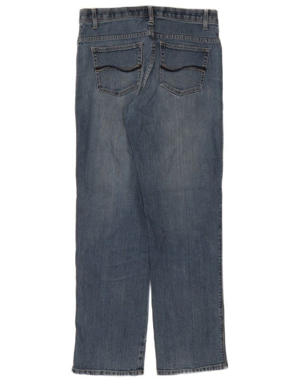 Blugi drepti stretch pentru femei Lee W32 L30 albastru