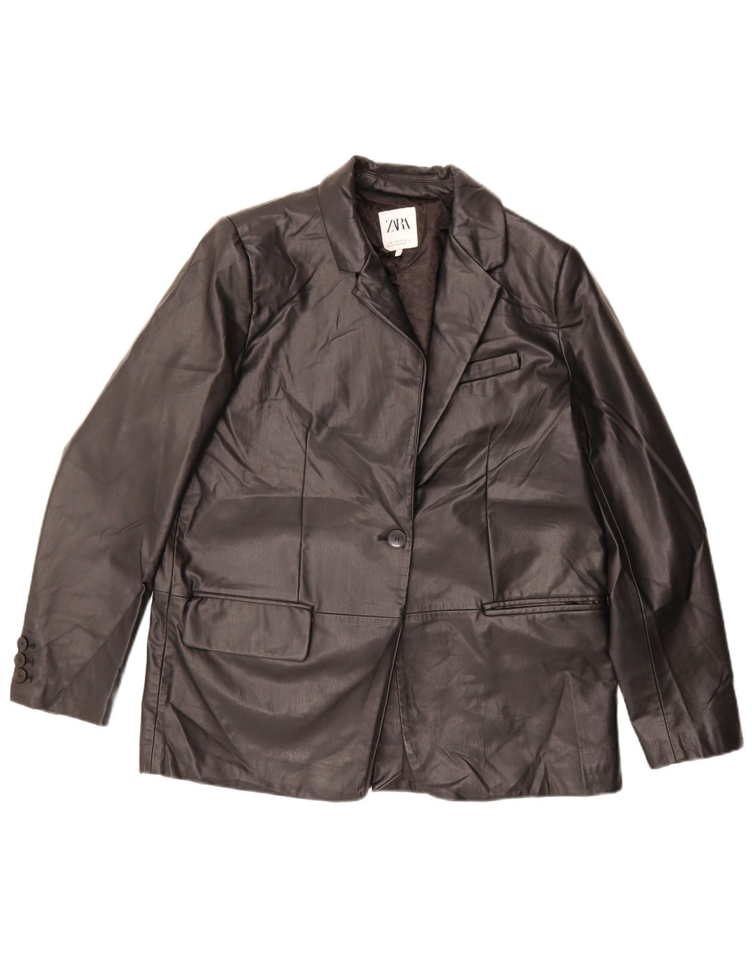 Sacou blazer supradimensionat pentru femei Zara UK 14 Medium Negru