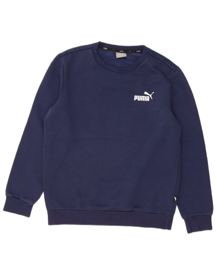 Hanorac pentru bărbați Puma Jumper mic din bumbac bleumarin
