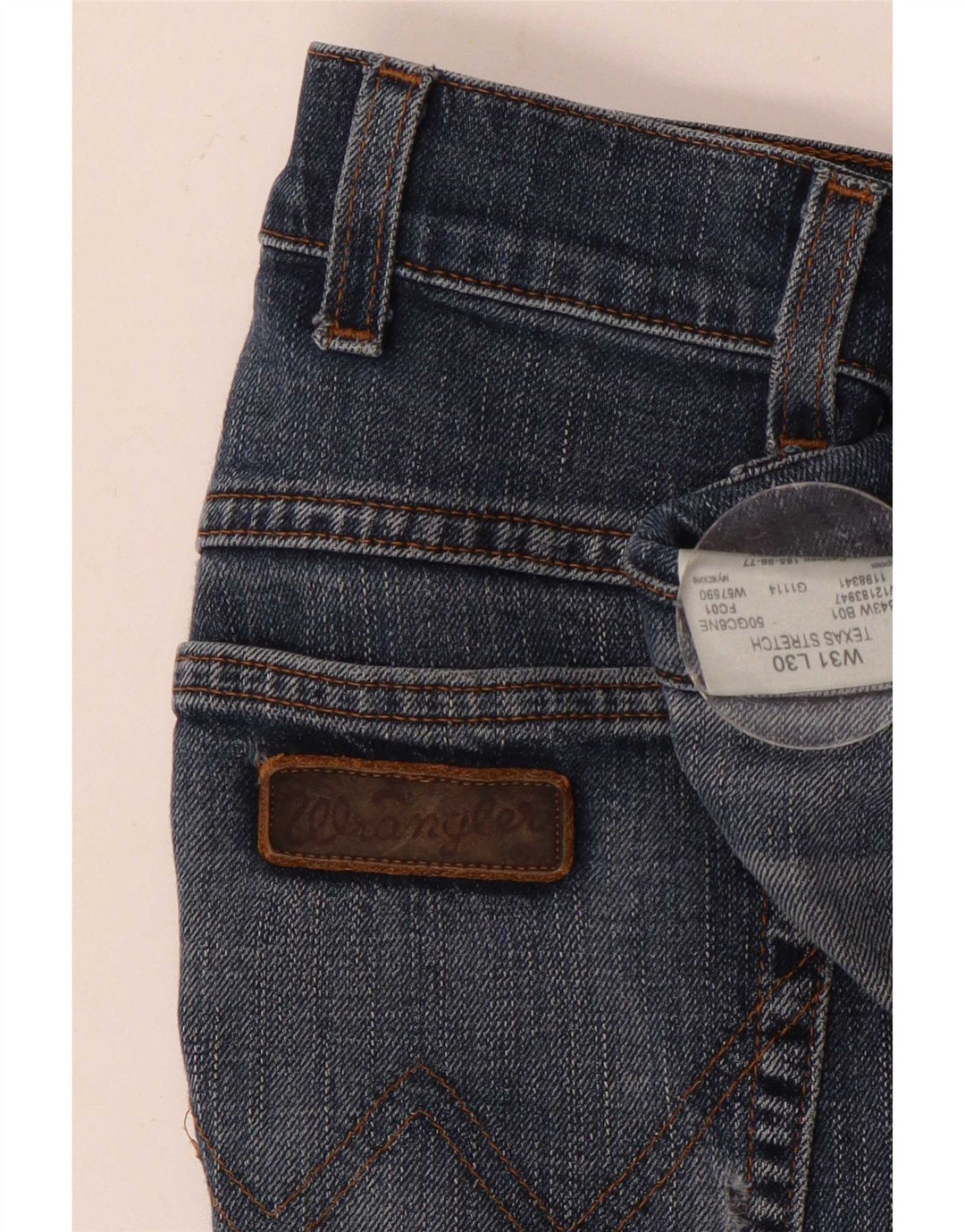Blugi drepte stretch pentru bărbați Wrangler Texas W31 L30 bumbac albastru
