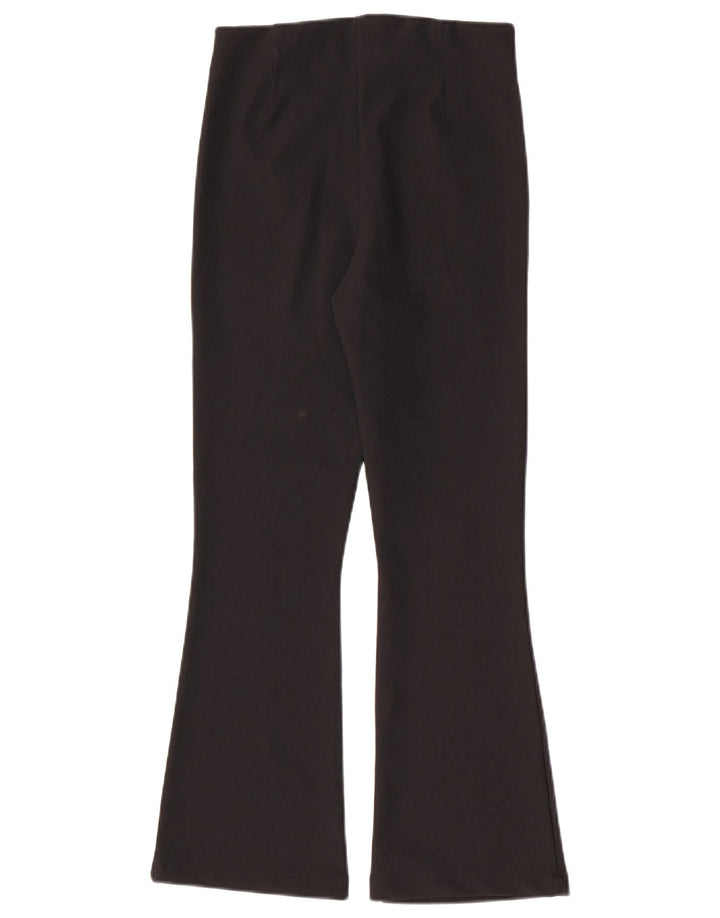 Leggings Flare pentru femei Zara UK 12 Poliester mediu negru