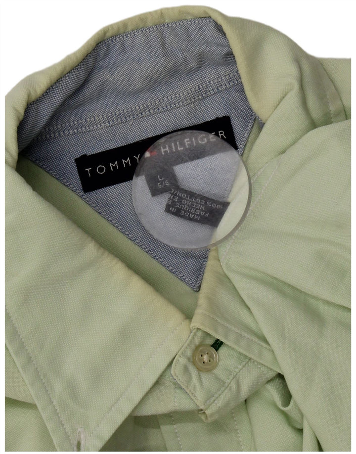 Cămașă Tommy Hilfiger pentru bărbați, mare, verde, bumbac