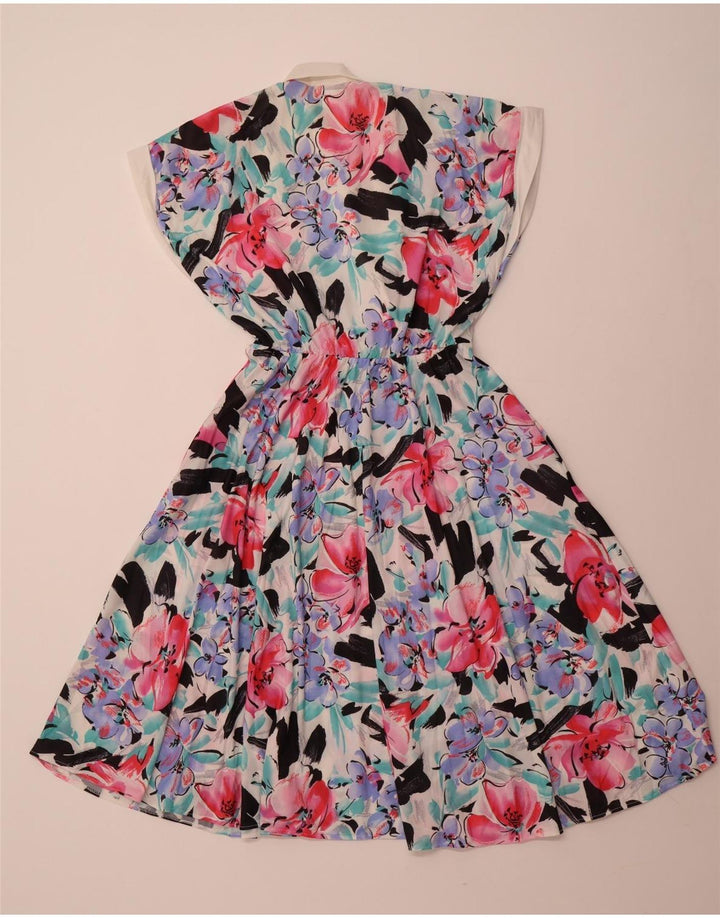 VINTAGE Rochie A-Line fără mâneci pentru femei EU 40 Medium Multicolor Floral