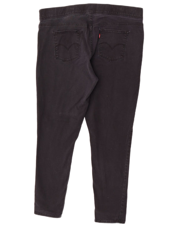 Pantaloni casual skinny Levi's pentru femei US 20 2XL W40 L28 bumbac negru