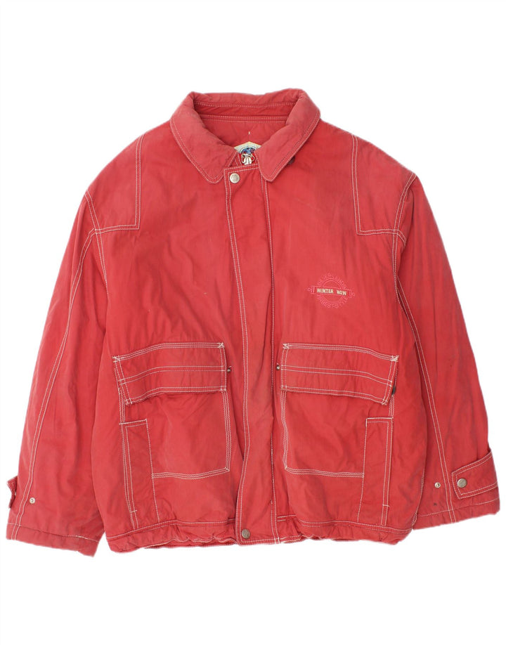 Jachetă vintage pentru bărbați UK 42 XL roșu