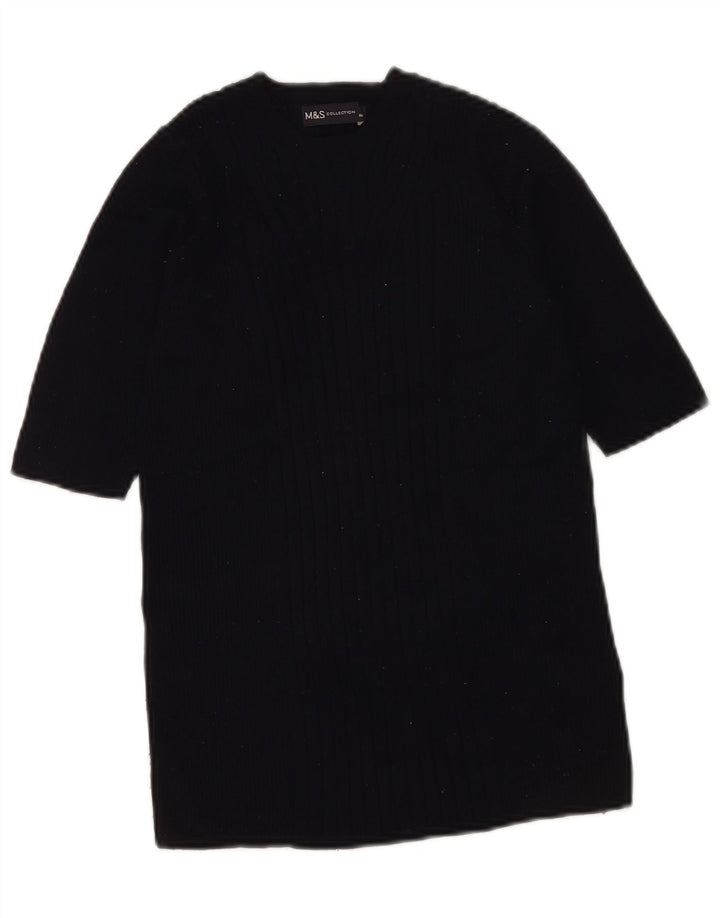 Pulover pentru femei Marks & Spencer cu decolteu cu barca UK 12 Medium Bleumarin