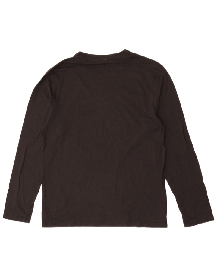 CALVIN KLEIN Top pentru bărbați cu mânecă lungă, mare, negru, bumbac