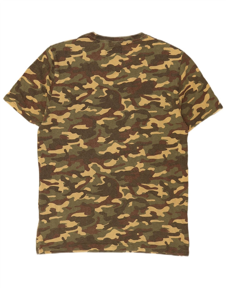 Tricou grafic pentru bărbați Superdry Top din bumbac camuflaj verde mediu