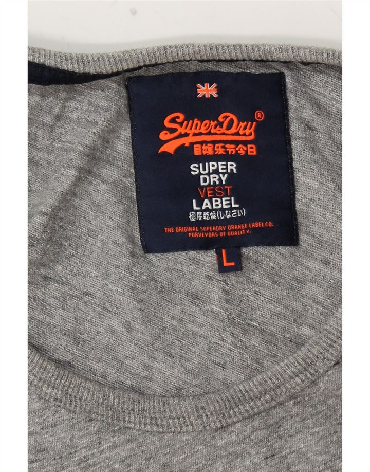 Vestă grafică pentru bărbați SUPERDRY, mare, gri, colorblock