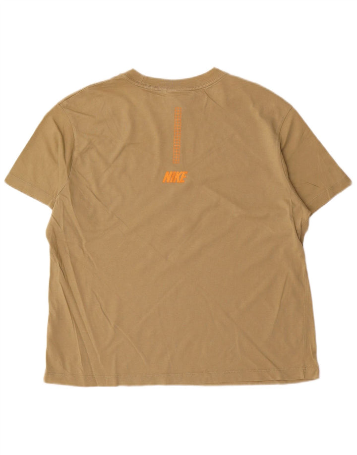 Tricou grafic Nike pentru bărbați Top mic din bumbac kaki
