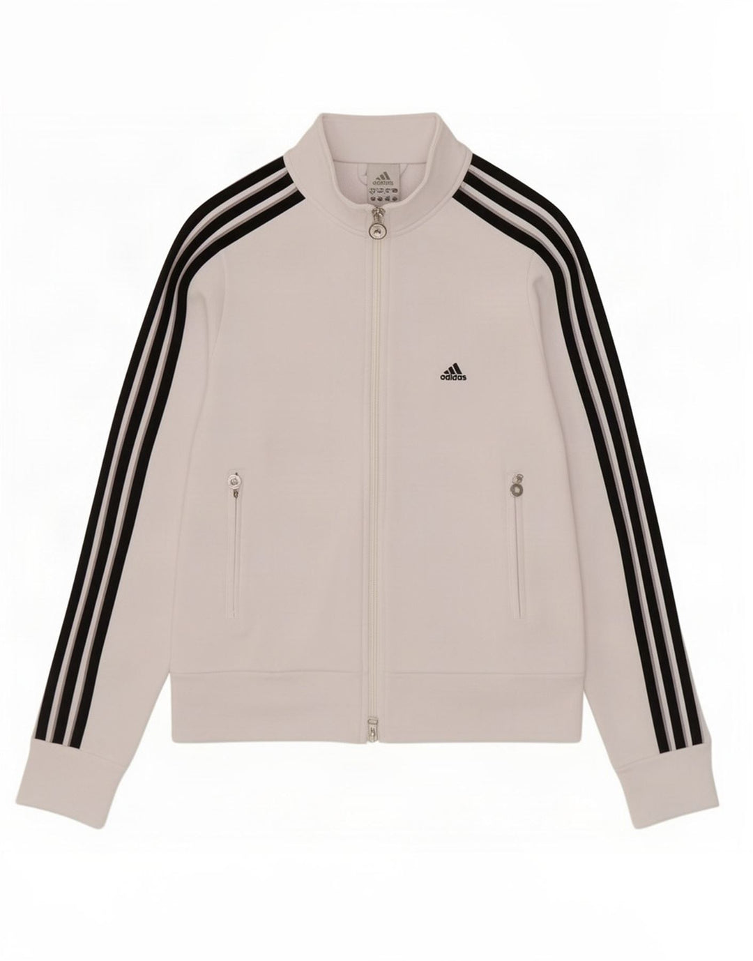 Jachetă de trening pentru femei Adidas UK 10 Poliester alb mic