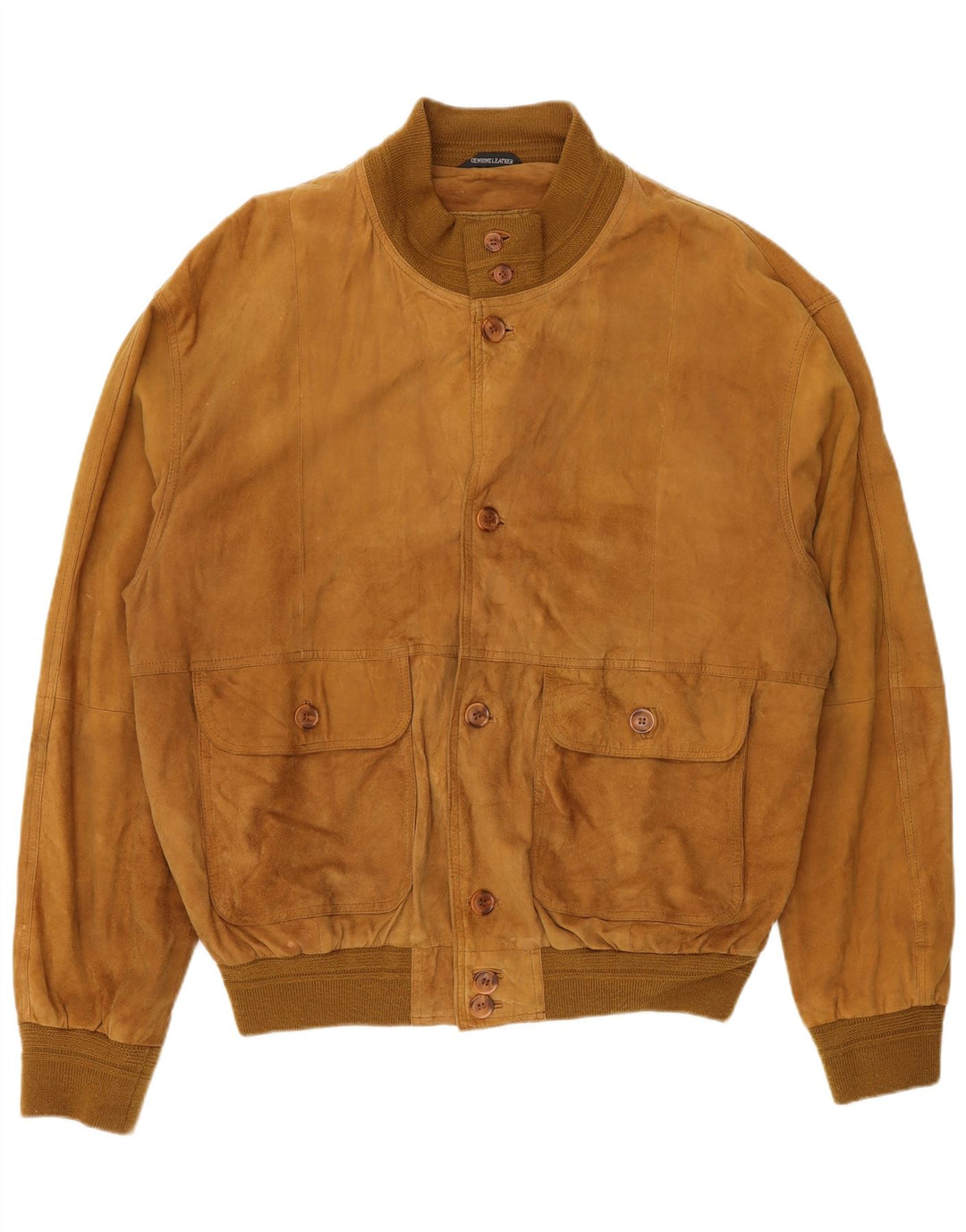 Bomber vintage pentru bărbați din piele intoarsa IT 54 2XL din piele bej