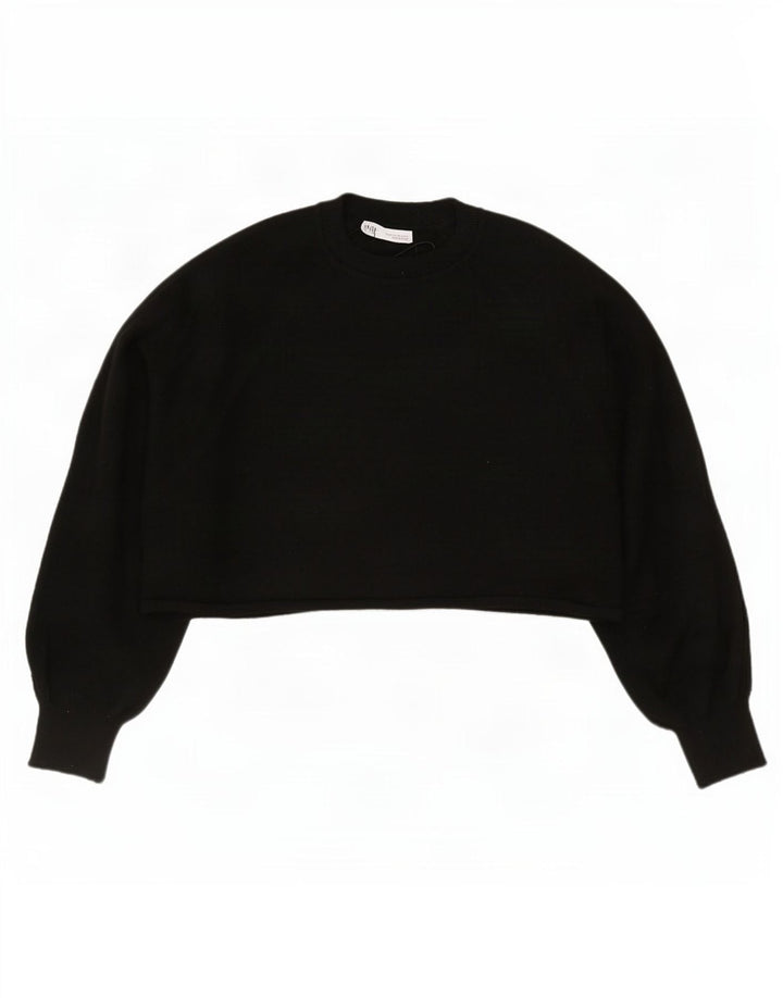 Bluză supradimensionată pentru femei Zara UK 14 Medium Negru