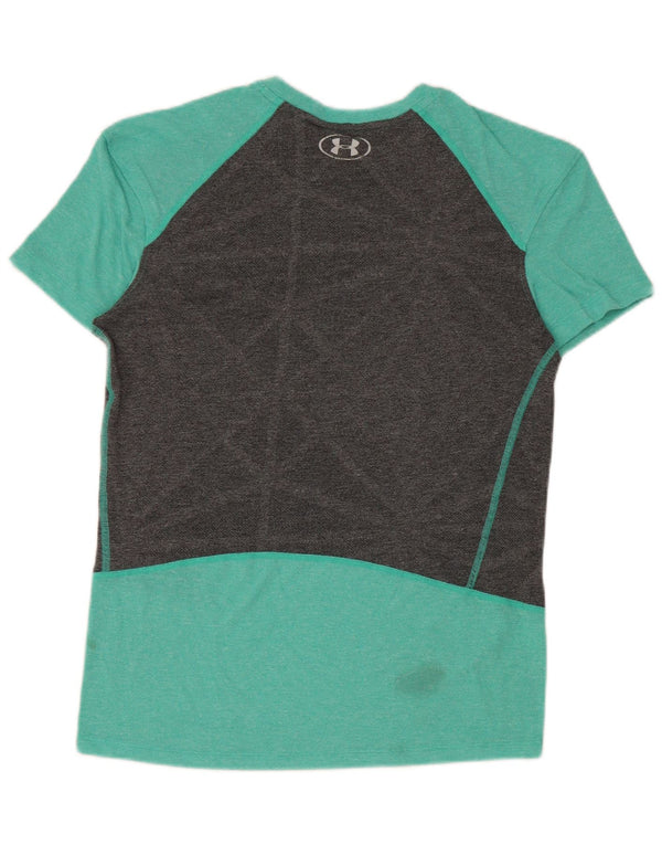 Tricou Under Armour pentru femei Heat Gear Top UK 10 Small Green Colorblock