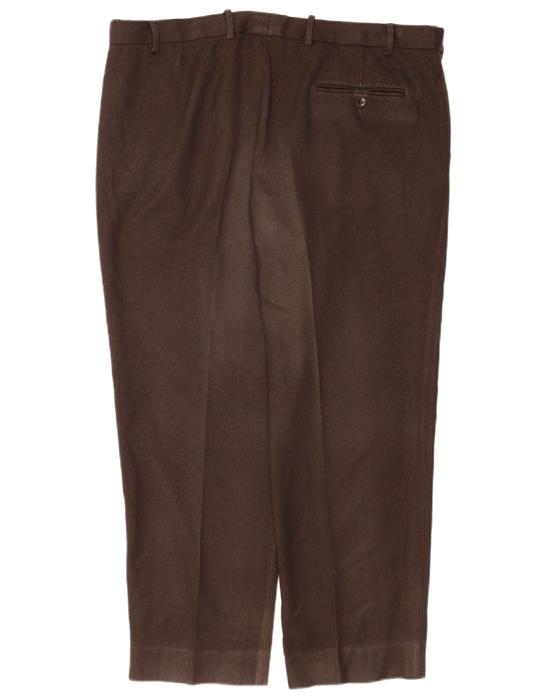 Marks & Spencer Pantaloni de costum obișnuiți drepti pentru bărbați L42 L29 Poliester maro