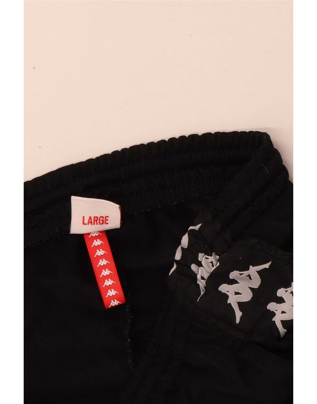 Pantaloni de trening cu grafică pentru bărbați Kappa, mari, negri