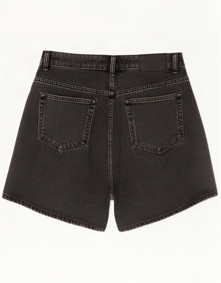 Pantaloni scurți din denim pentru femei Zara EU 40 Medium W30 Bumbac negru
