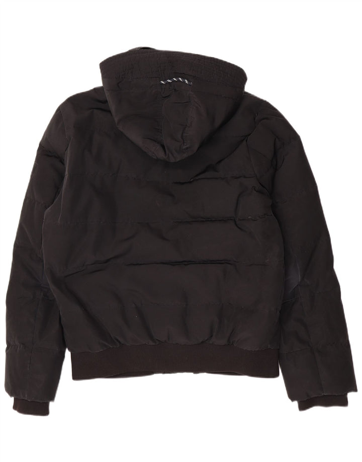 Jachetă căptușită cu glugă pentru bărbați Tommy Hilfiger UK 40 Poliester negru mare