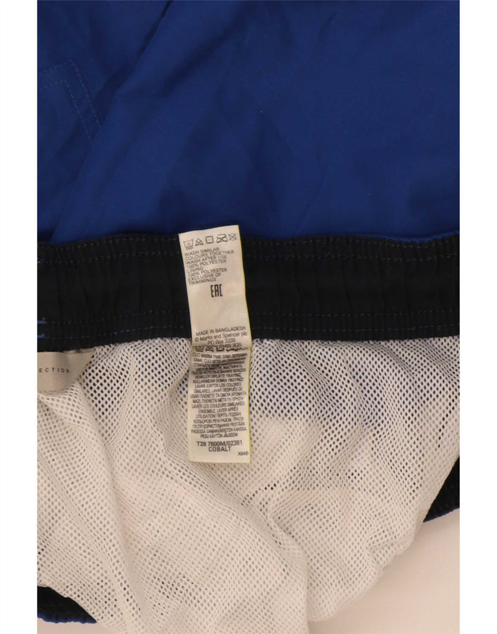 Pantaloni scurți de înot pentru bărbați Marks & Spencer, poliester albastru mediu